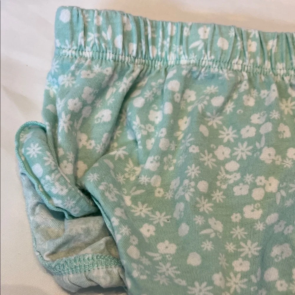 “Bundle 10/$13” Okie Dokie 9m Mint Floral Diaper Cover baby girl bloomers